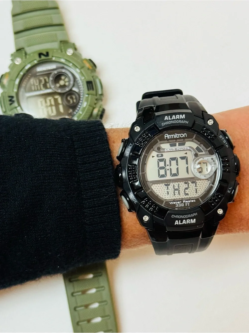 Armitron Bundle Digital Lot Men's Watches Green Black 40/8284 40/8209